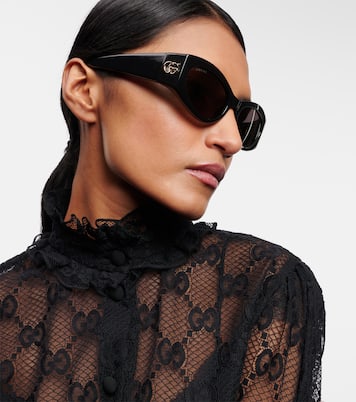 Ovale Sonnenbrille GG | Gucci