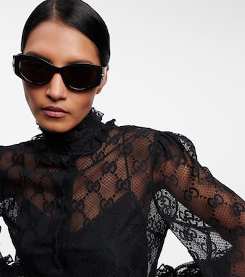Ovale Sonnenbrille GG | Gucci