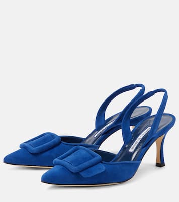 Slingback-Pumps Maysli aus Veloursleder | Manolo Blahnik