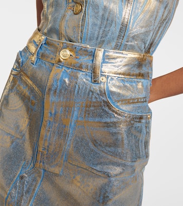 Midirock aus Denim | Ganni