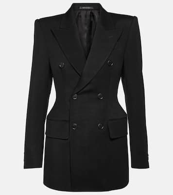 Blazer doppiopetto Hourglass in lana | Balenciaga