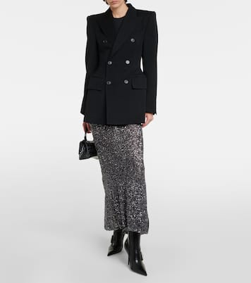 Blazer doppiopetto Hourglass in lana | Balenciaga