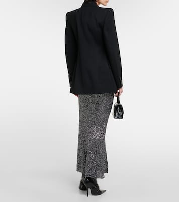 Blazer doppiopetto Hourglass in lana | Balenciaga