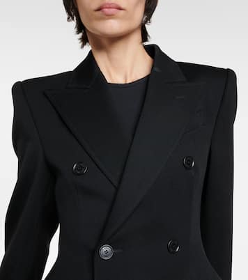 Blazer doppiopetto Hourglass in lana | Balenciaga