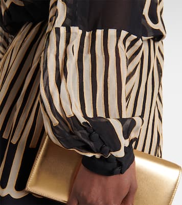 Vestido corto de chifón de seda | Johanna Ortiz