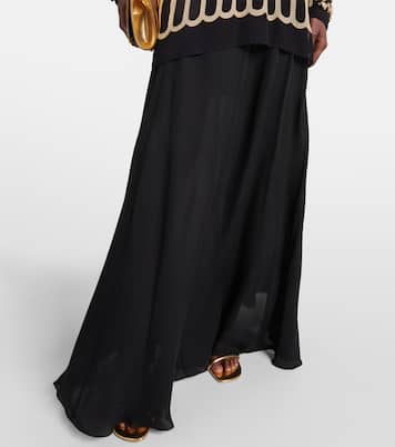 Vestido corto de chifón de seda | Johanna Ortiz