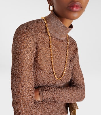 Open-knit Lurex® maxi dress | Tom Ford