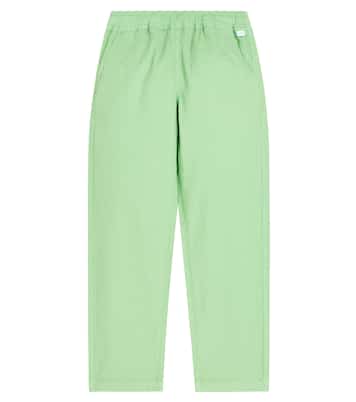 Cotton and linen-blend straight pants | Il Gufo