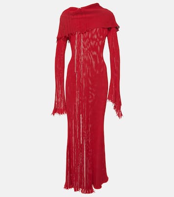 Distressed cotton-blend maxi dress | Acne Studios