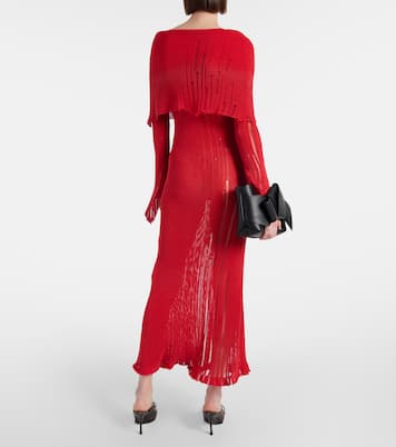 Distressed cotton-blend maxi dress | Acne Studios