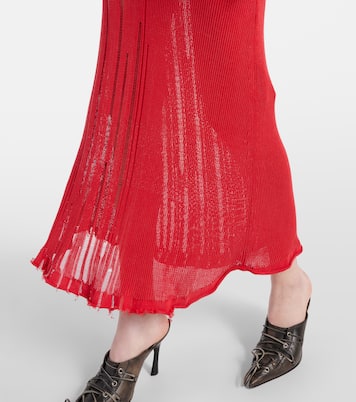 Distressed cotton-blend maxi dress | Acne Studios