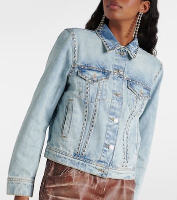 Studded denim jacket | 7 For All Mankind