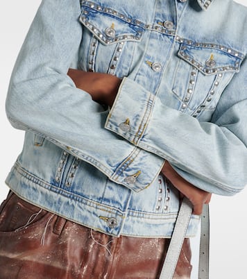 Studded denim jacket | 7 For All Mankind