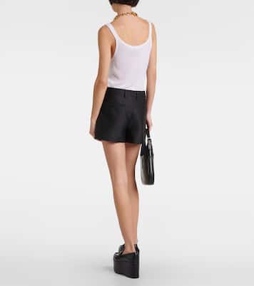 Shorts in gabardine di lana e seta | Gucci