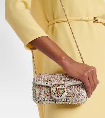 Borsa GG Marmont Mini in tweed | Gucci