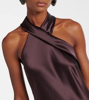 Robe longue Pandora en satin | Galvan
