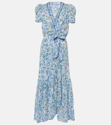 Robe longue Baba en coton à fleurs | Poupette St Barth