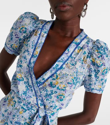 Robe longue Baba en coton à fleurs | Poupette St Barth