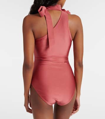 Bañador Waverly asimétrico con aplique floral | Zimmermann