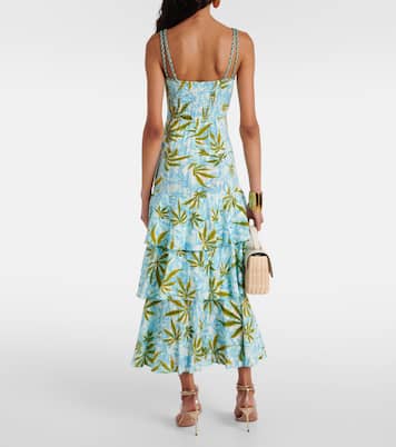 Abito lungo Cate in cotone con stampa | Diane von Furstenberg