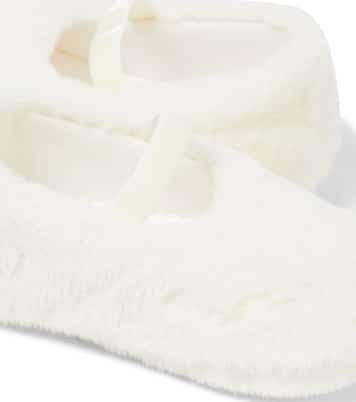 Baby Mary-Jane-Ballerinas aus Faux Fur | Il Gufo