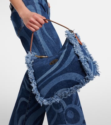 Sac Marmo en denim à franges | Pucci