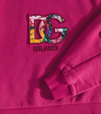 Sudadera de jersey de algodón con DG | Dolce&Gabbana Kids