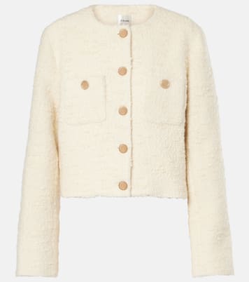 Cropped cotton and wool jacket | Frame