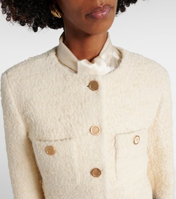 Cropped cotton and wool jacket | Frame