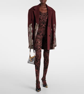 x Etro Tattoo paisley catsuit | Wolford