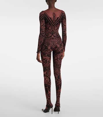 x Etro Tattoo paisley catsuit | Wolford