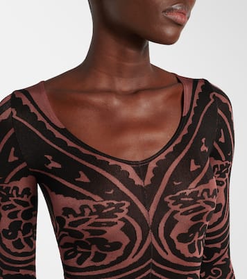x Etro Tattoo paisley catsuit | Wolford