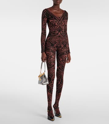 x Etro Tattoo paisley catsuit | Wolford