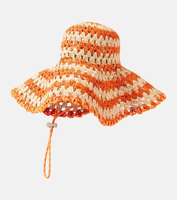Cappello Flame in rafia | Alémais