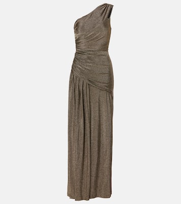 Rafael asymmetric lamé maxi dress | Diane von Furstenberg