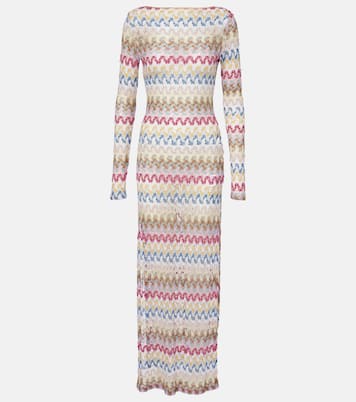 Abito lungo in crochet con lamé | Missoni