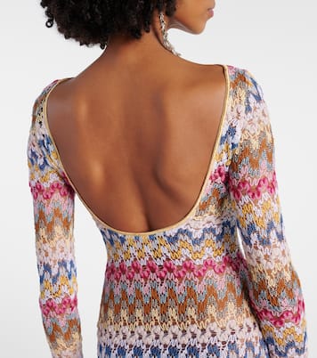 Abito lungo in crochet con lamé | Missoni
