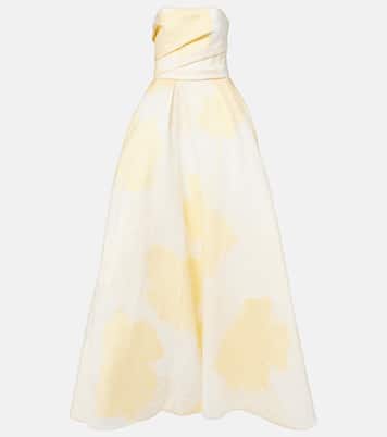 First Delivery strapless gown | Monique Lhuillier