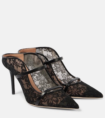 Mules Maureen 85 mit Spitze und Leder | Malone Souliers