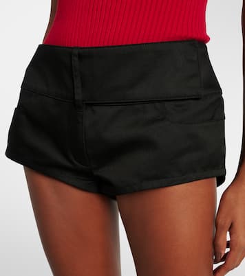 Shorts in canvas a vita bassa | Courrèges