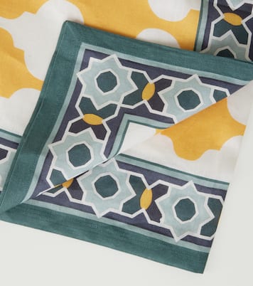 Plaza Large linen tablecloth | La DoubleJ