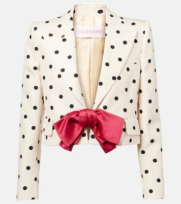 Cropped-Blazer aus Seide | Valentino