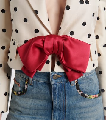 Cropped-Blazer aus Seide | Valentino