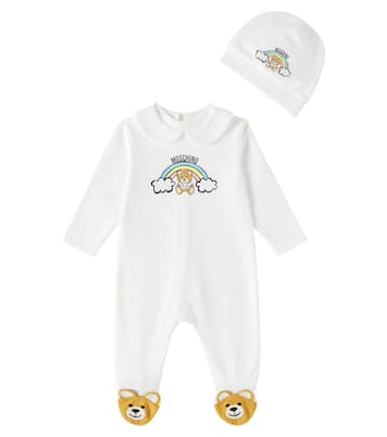 Bébé – Set grenouillère, body et bonnet | Moschino Kids