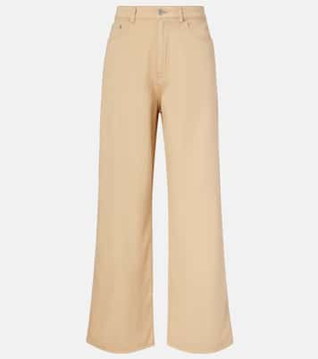 High-Rise Wide-Leg Jeans | Miu Miu
