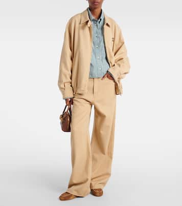 High-Rise Wide-Leg Jeans | Miu Miu