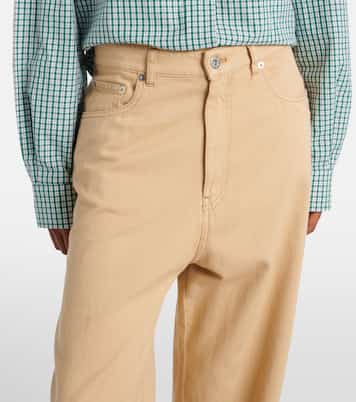 High-Rise Wide-Leg Jeans | Miu Miu