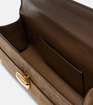 Slim Symmetry suede tote bag | Savette