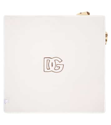 DG embroidered cotton blanket | Dolce&Gabbana Kids
