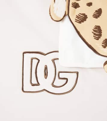 DG embroidered cotton blanket | Dolce&Gabbana Kids